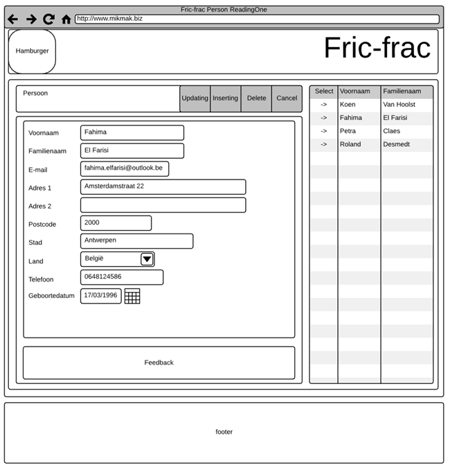 fric-frac wireframe person readingone